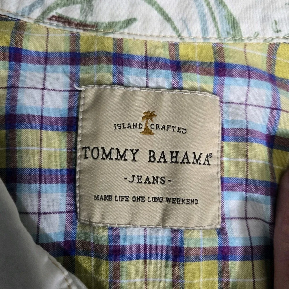 Tommy Bahama Jeans Marlin/island ShortSleeve Button Down Hawaiian Shirt Size XXL